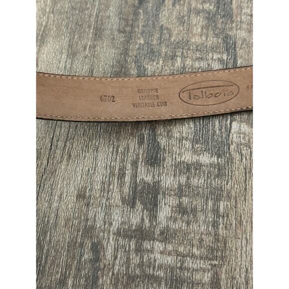 Talbots Women's Brown Gold Tone Genuine Leather Buckle Belt Size Small - Picture 4 of 5